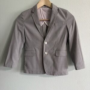 Calvin Klein Kids Boys Size 7 Gray Blazer Suit Jacket Modern Wedding‎ Easter
